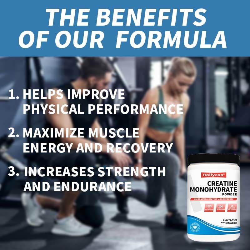 OEM Gemicroniseerde Creatine Monohydraat Creatine Supplement 5000mg Bodybuilding Sport Voeding Creatine Monohydraat Poeder