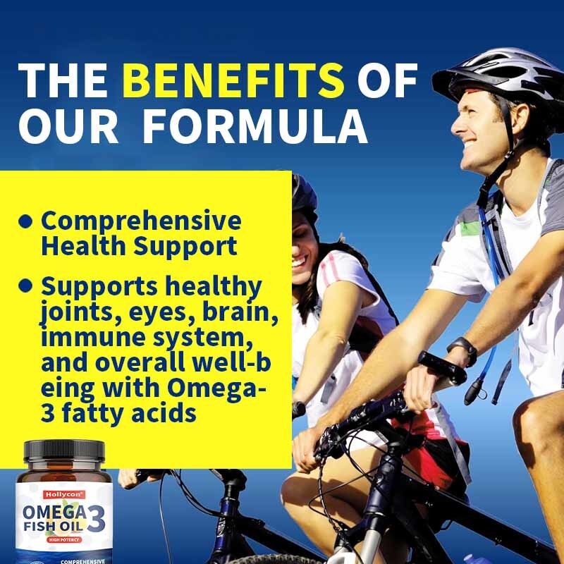 OEM Drievoudige Sterkte Meer dan 2100mg Omega-3 Vetzuren Premium Wild Gevangen Boeren-vrije Visolie 120 Stuks Omega 3 Visolie