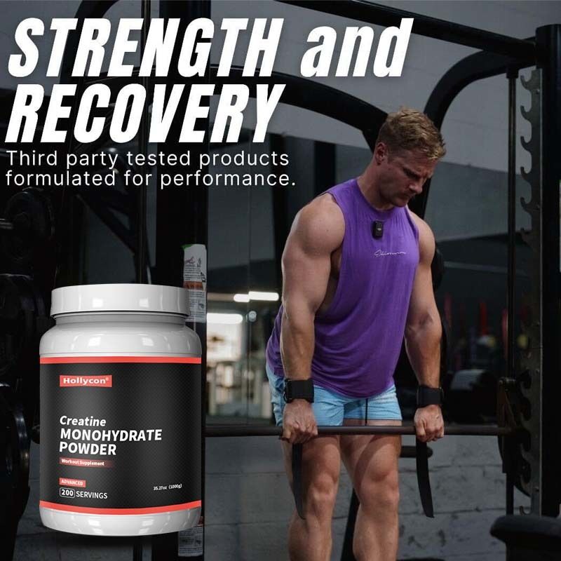 OEM Micronized Pre Workout Post Workout Supplement voor Mannen en Vrouwen Energie Ondersteuning Gemakkelijk te mengen Creatine Monohydraat Poeder