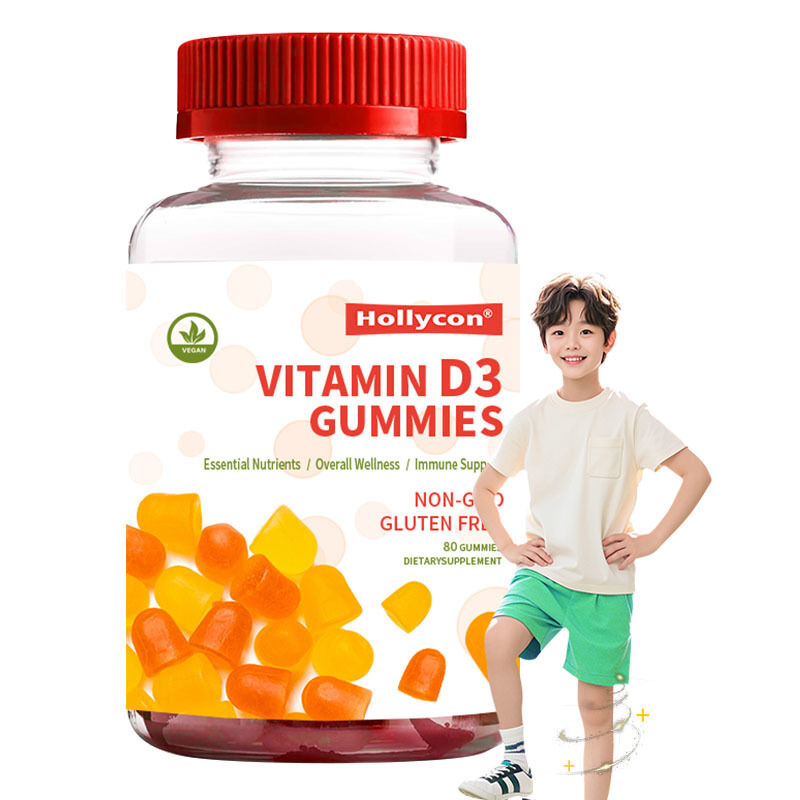 OEM Biologische Kinderen Vitamine D3 Vitamine D3 Supplement Gummy Bot- en Immuungezondheid Vitamine D3 Gummies