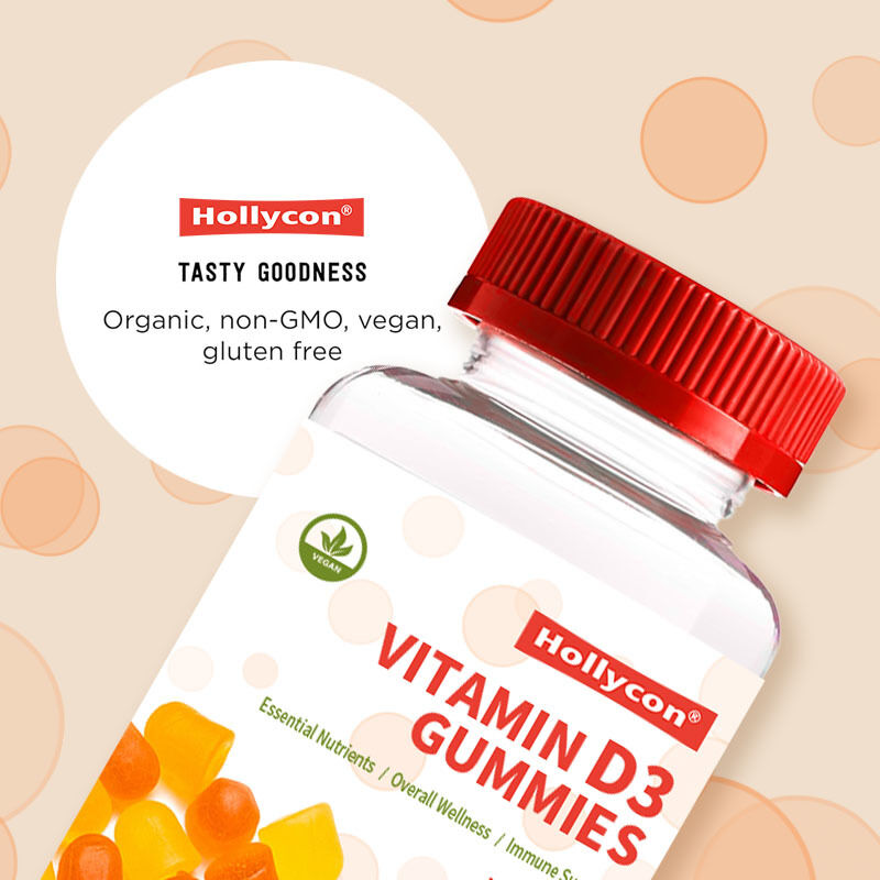 OEM Biologische Kinderen Vitamine D3 Vitamine D3 Supplement Gummy Bot- en Immuungezondheid Vitamine D3 Gummies