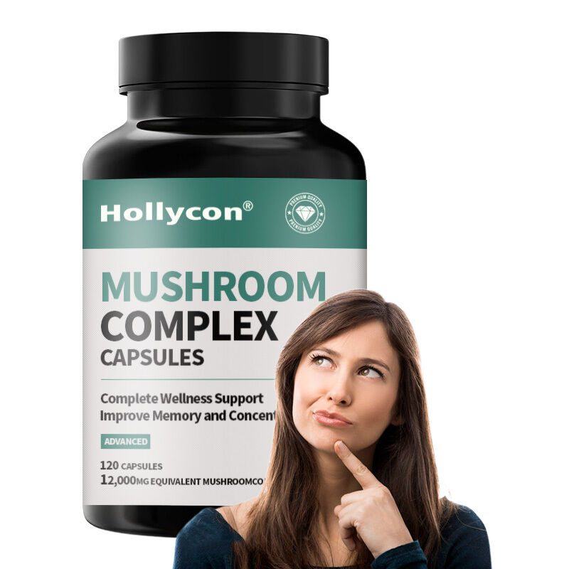OEM Champignon Supplement Biologische champignons Supplement Nootropische hersensupplementen Geheugen Focus Ayurveda Champignon Complex Capsules