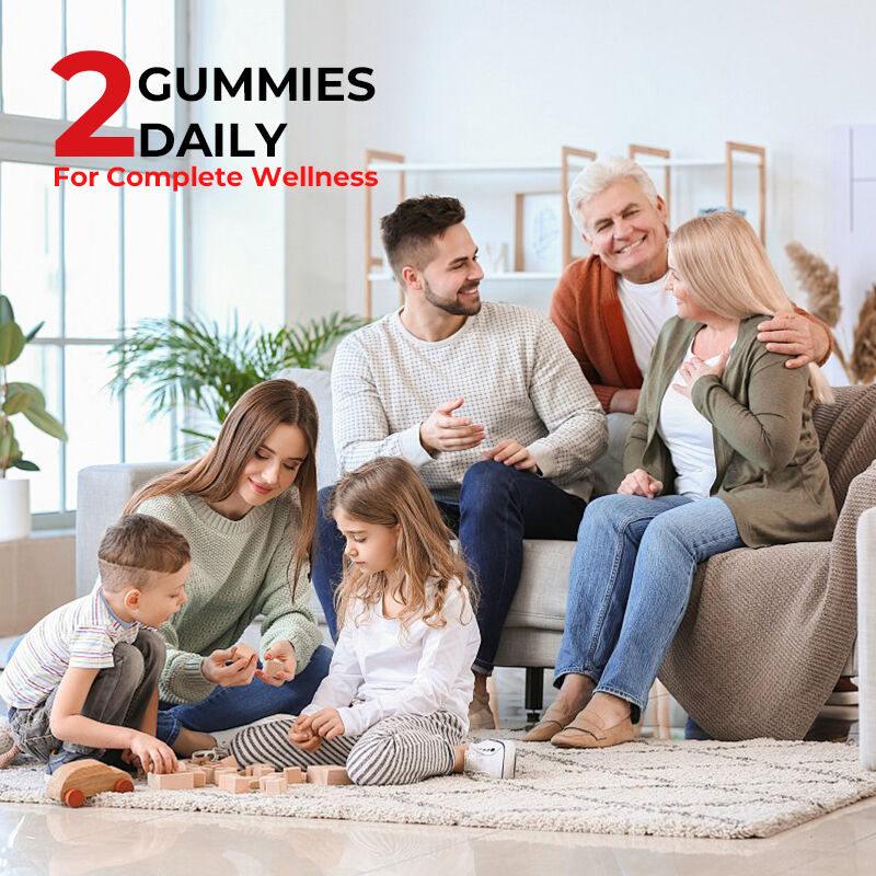 ODM OEM Op maat gemaakte zeewier Gummy Candy Elderberry Candy Vitamine C D + Zink Gummy Candy Seaweed Burdock Root Vegetarische Gummy