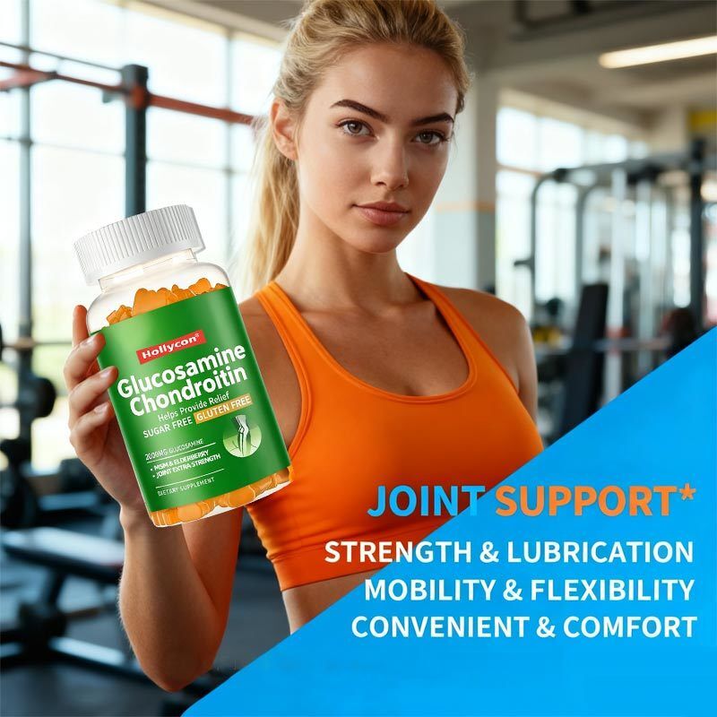 OEM Glucosamine Chondroïtine Gummies MSM Elderberry Extra Strength Joint Immun Support Supplement Glucosamine Chondroïtine