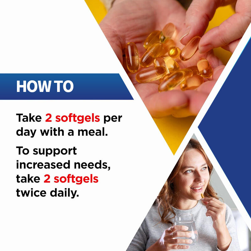 OEM dagelijkse visolie Omega 3 supplement voor vrouwen en mannen met EPA & DHA ondersteunt gewrichtsgezondheid Omega 3 visolie