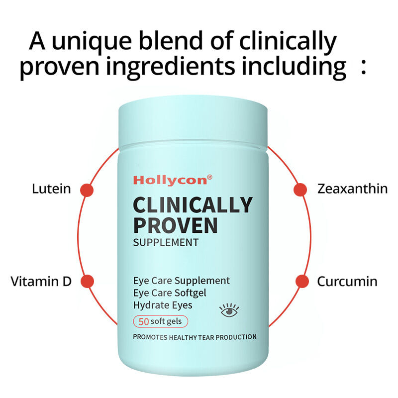 OEM Klinisch bewezen supplement droge ogen om ogen van binnenuit te hydrateren voor langdurige verlichting Verlicht droogheid Oogverzorgingssupplement