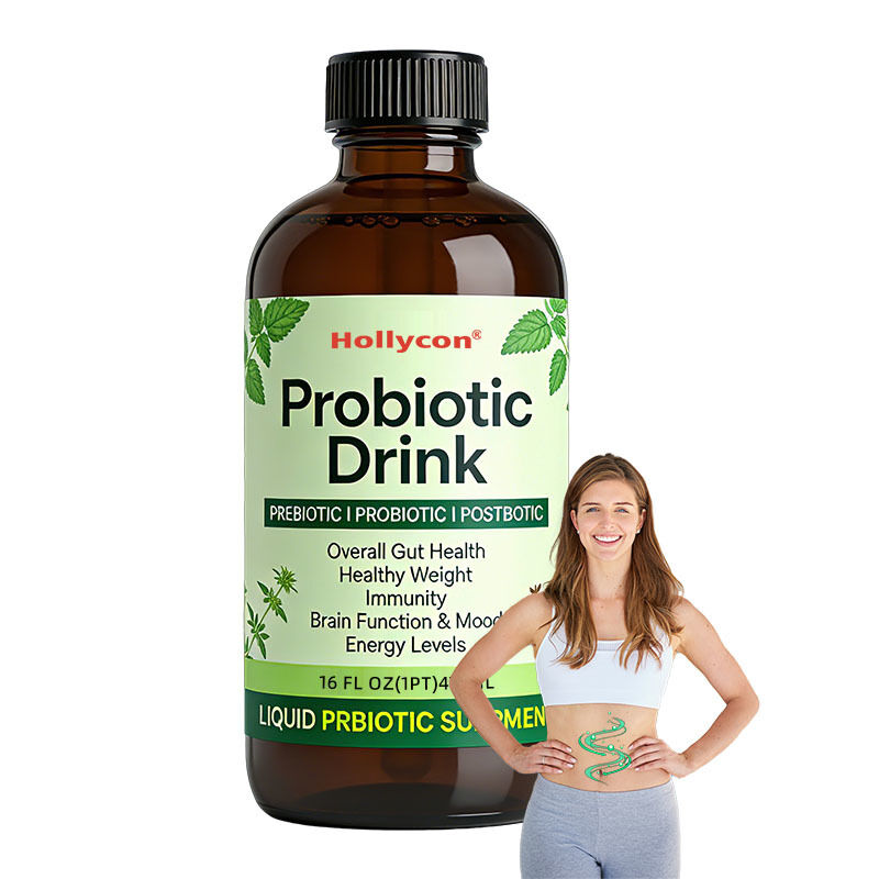 Fabriekslevering Probiotische orale vloeistof met prebiotica en postbiotica ondersteunt spijsverteringsgezondheid, immuunsysteem en energie supplement