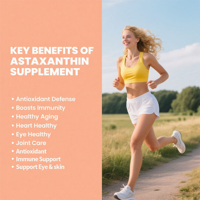 Natuurlijke 10% hoogwaardige antioxidant van Haematococcus Pluvialis voor huid en oogondersteuning Astaxanthine Softgels