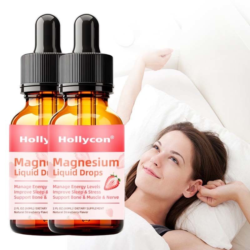 Hoge potentie Magnesium Complex Supplement voor het verbeteren van de slaap en het ondersteunen van botten en spiergroei Magnesium vloeibare druppels