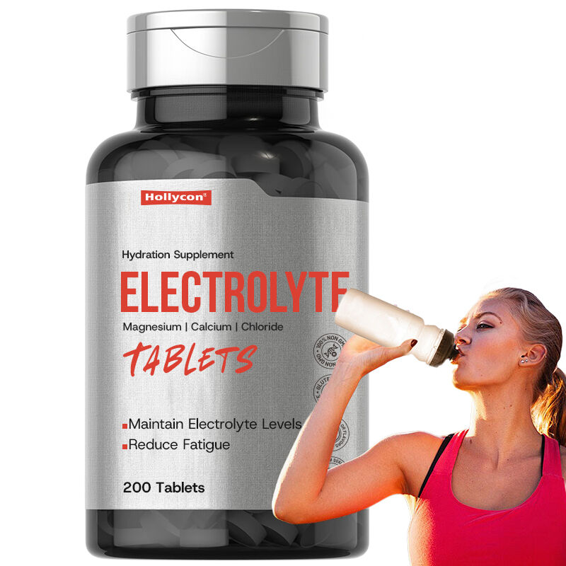 OEM Onderhoud van elektrolytniveau Vermindert vermoeidheid Hydratatie Supplement Elektrolytpoeder Magnesium Calcium Elektrolyt Tabletten