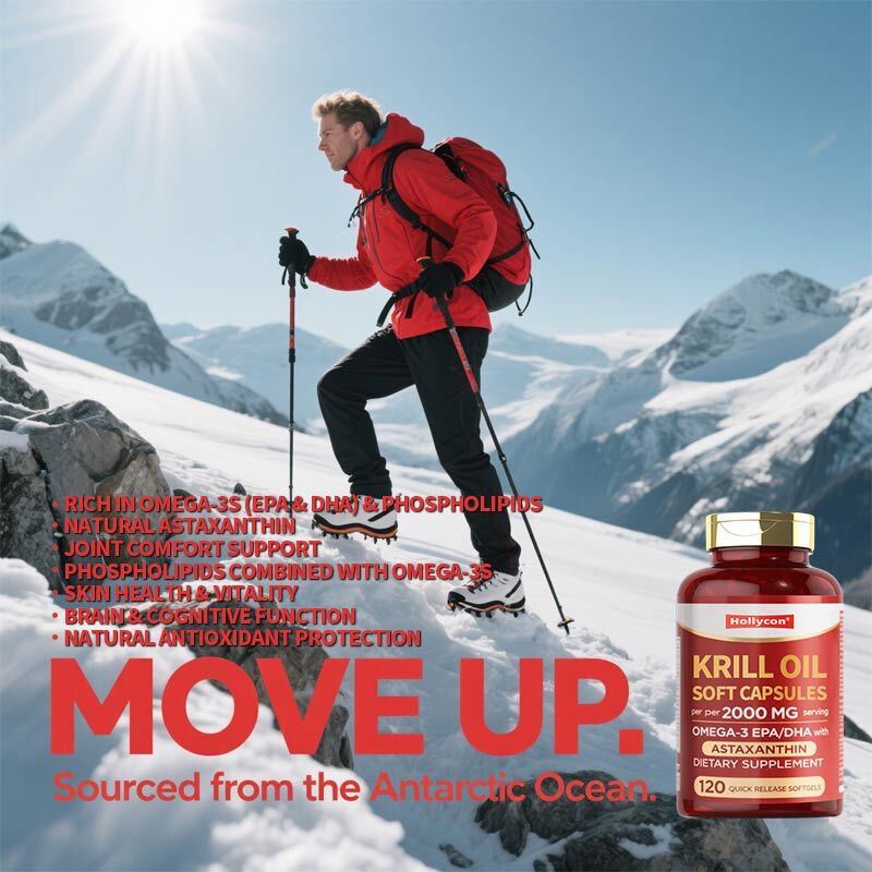 OEM/ODM Premium Omega-3 Krill Oil Softgels Geconcentreerde EPA DHA voor hart-hersengezondheid