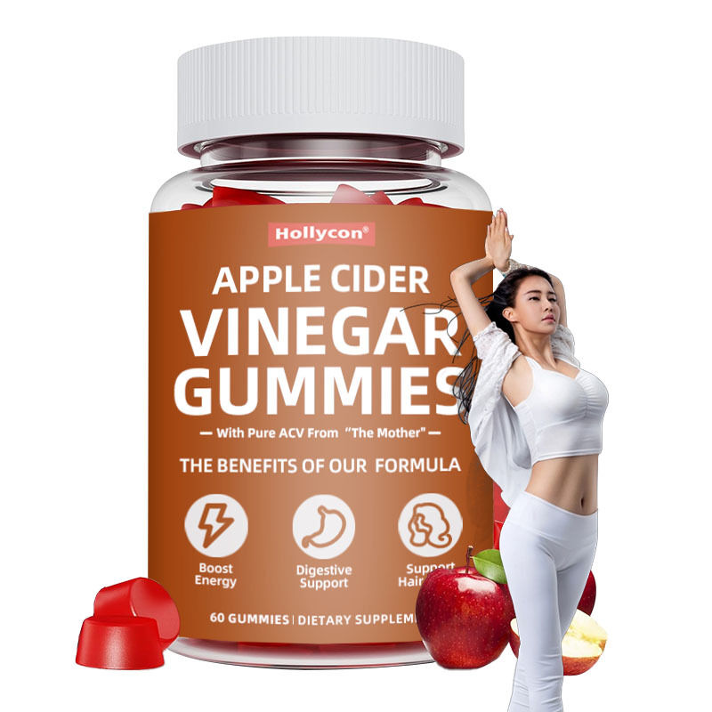 Advance Gewichtsverlies Supplement voor het stimuleren van energie Detox & Reinig haar en huid Vertering Ondersteuning Apple Cider Vinegar Gummies