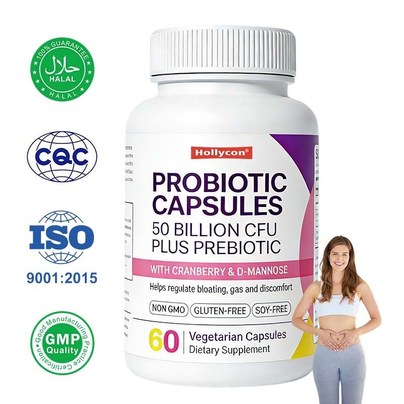 Groothandel Private Label Probiotische capsules 50 miljard CFU Immuunondersteuning Spijsverteringsgezondheid Prebiotische voedingssupplementen