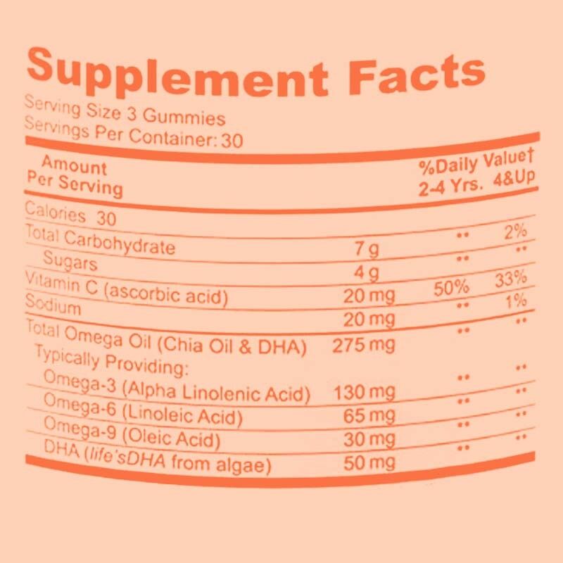 OEM/ODM-fabrikant Omega 3 Gummies voor kinderen ondersteunt hersen- en hartgezondheid, immuniteit, ooggezondheid met Omega 6 & 9, DHA