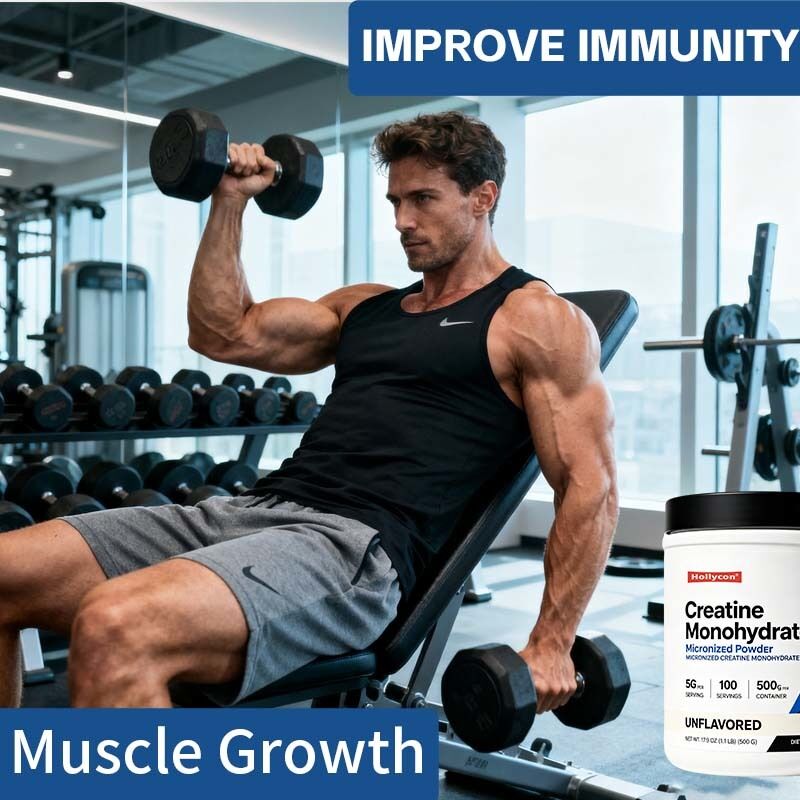 Hoge zuiverheid gemicroniseerd creatine monohydraat poeder voor fitness dagelijkse voedingsstoffen met een gemakkelijk oplosbare textuur