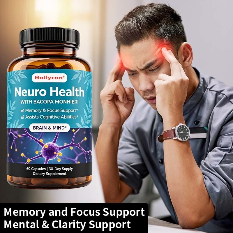 Bacopa Monnieri capsules met natuurlijk plantenextract voor geheugen- en focusondersteuning