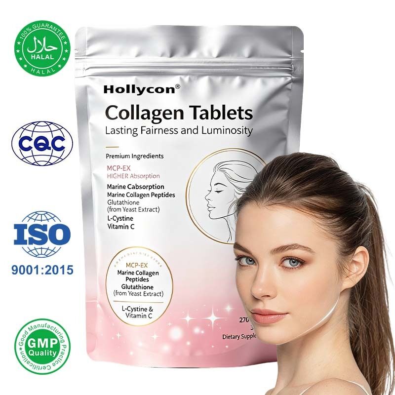 GFSI HACCP-gecertificeerde gezuiverde collageentabletten | Dagelijks samengesteld eiwitvoedingssupplement, aanpasbaar private label