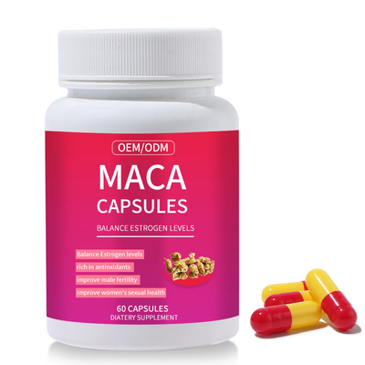 Ruw de Wortelsupplement 120 van Kruidenmaca Capsules verbetert Mannelijke Vruchtbaarheid