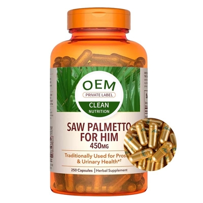 Van de Verhogingssupplementen van zaagpalmetto de Mannelijke Prostate 250 Capsules