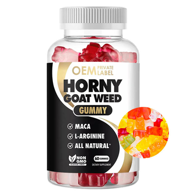 Mannelijke van het Onkruidgummies van de Verhogings Hoornen Geit de Supplementenodm