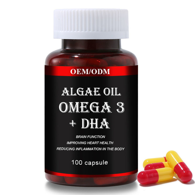 Van de Veganistcapsules van DHA het Omega Supplement van de 3 Softgels Algenolie