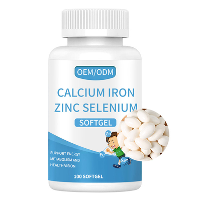 Van het het Zinkselenium van het calciumijzer de Supplementenoem Softgel voor Jonge geitjesgezondheid