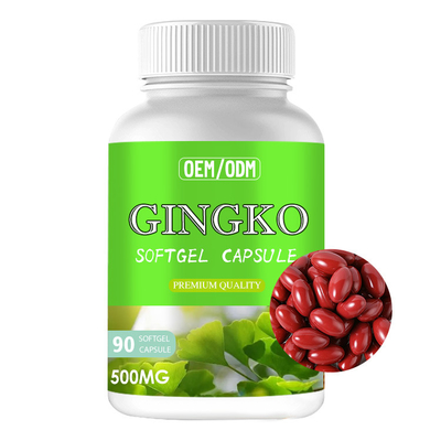 Het geheugen versterkt de Capsulesupplementen van Ginkgo Biloba Softgel voor Hersenenspanningsverhoger