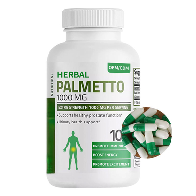 OEM de Mannelijke Capsules van de Zaagpalmetto van Verhogingssupplementen Kruiden 1000 Mg