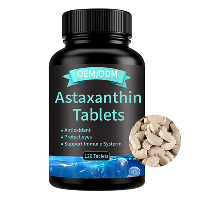 Anti-oxyderend Astaxanthin OEM van Tablettensupplementen Privé Etiket