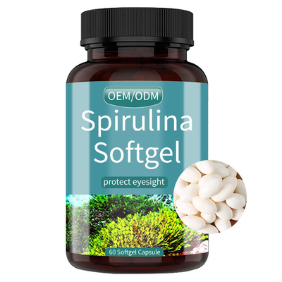 De douane Logo Spirulina Softgels Eye Health vult ODM aan
