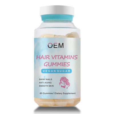 Het aangepaste van het Haargummies van de Veganistbiotine Gezonde Haar Gummies voor Glanzende Spijkers