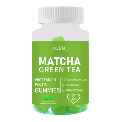 Vet die de Groene Slanke Gummies Supplementen van Theematcha voor Gewichtsverlies branden