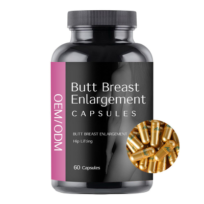 Zwart Maca-de Capsulessupplement van de Borstuitbreiding voor de Uiteindegroei