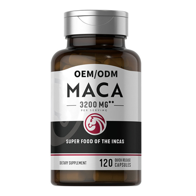 Van het de Capsulessupplement van Maca van de mensengezondheid Uiteindelijk Organisch Zwart de Douanearoma