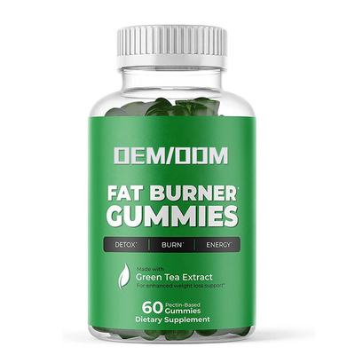 De aangepaste van het de Theemetabolisme van Gummies van de Veganist Vette Brander Groene Hulpsupplementen