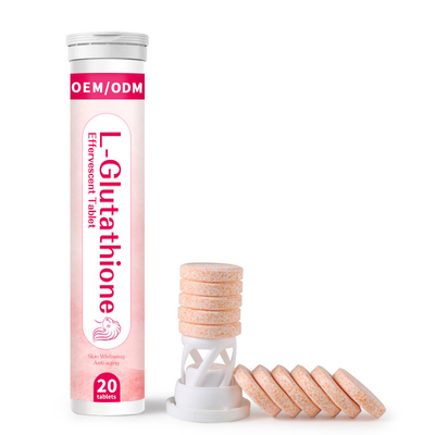 Huid die Bruisend l-Glutathione de Aardbeiaroma witten van Tablettenpillen