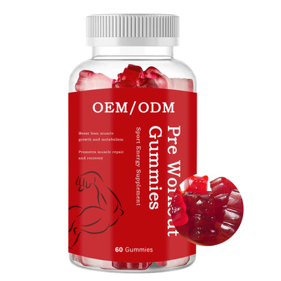 BCAA-van de Aanwinstencapsules van het Volwassenengewicht Supplement van de Traininggummies het Pre