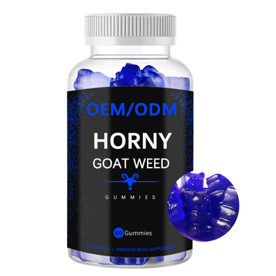 Van l-Arginine BCAA Mannelijk Hoornen de Geitonkruid Gummies Verhogingssupplementen met Maca