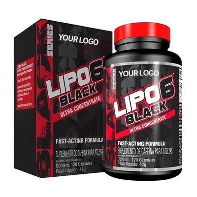 Vette de Brander Kruiden Slanke Capsule Lipo 6 van FDA Zwarte 120 Capsules Extreme Kracht