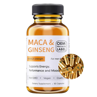 Van de Ginsengmaca van het verhogingslibido de Capsules van het de Wortelsupplement voor Mensen