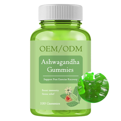 OEM 60 Ashwagandha van de de Spanningshulp van Supplementgummies de Energieimmuniteit