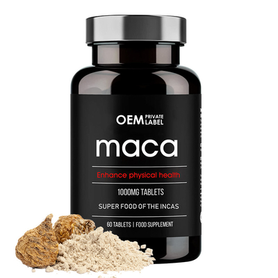 Tabletten van Maca van de antimoeheids verstrekken de Mannelijke Verhoging het Supplement van de Energiegezondheidszorg