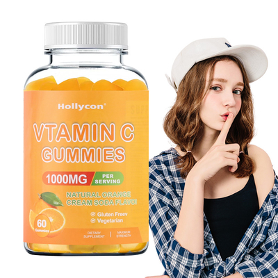 FDA-Vitamine C 1000mg Gummies voor Volwassenen en Jonge geitjes Gloeiende Trillende Huid