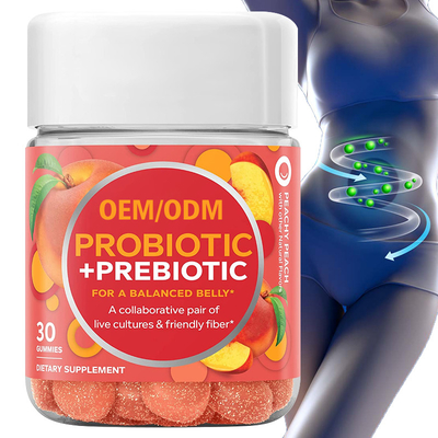 De vrouwelijke Huidzorg en Probiotics Gummies bevorderen Spijsvertering