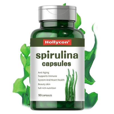 Anti - het Verouderen de Bloeddruk van de de Capsulescontrole van Spirulina van de Schoonheidshuid