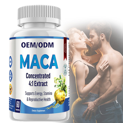 Organische Maca-Wortelcapsules voor Vrouwenmannen het Supplement van het de Wortelpoeder van Maca