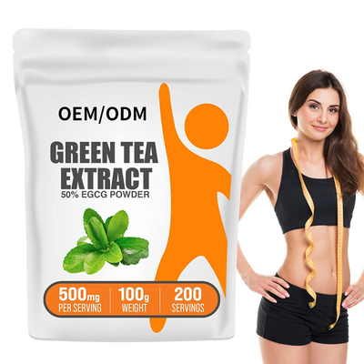 Aangepast het Uittrekselpoeder van de Etiketten Groen Thee met Groen de Theesupplement van 50% EGCG