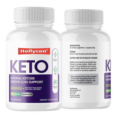 OEM van gezondheidszorgsupplementen Keto van de Steunbrandwond Vette het Vermageringsdieetcapsule van het Gewichtsverlies