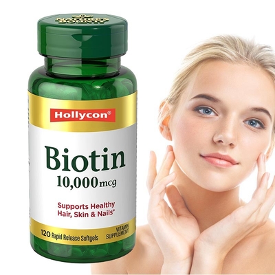 60PCS supplementenoem steunt Gezonde Haarhuid en nagelt de Capsules van Biotinesoftgels