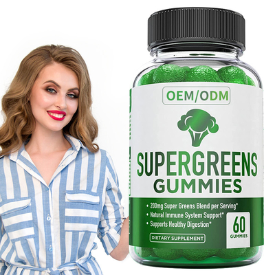 De super Groene Kleverige van Vitamine Essentiële Vitaminen en Mineralen Installatie baseerde Immuun Steun Dieetsupplement